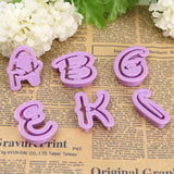 26PCS,Plastic,Alphabet,Cookie,Cutter,Letter,Biscuit,Fondant,Decorating