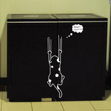 Cartoon,Black,White,Sticker,Decor,Refrigerator,Kitchen,Cabinet,Wallpaper