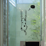 Cartoon,Black,White,Sticker,Decor,Refrigerator,Kitchen,Cabinet,Wallpaper