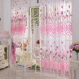 100x200cm,Tulle,Tulip,Flower,Window,Screen,Sheer,Window,Curtain