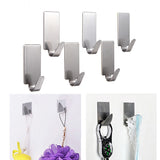 Stainless,Steel,Adhesive,Clothes,Hanger,Bathroom,Towel,Holder