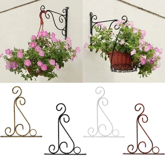 Classic,Romantic,Wrought,Flower,Stand,Wrought,Plants,Hooks