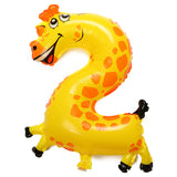 Aluminum,Animal,Number,Balloons,Birthday,Party,Decoration,Balloon