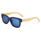 UV400,Unisex,Bamboo,Rivet,Sunglasses,Mirror,Color,Frame,Wooden,Eyewear,Glasses