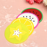 Silicone,Fruit,Shade,Round,Coasters,Skidproof,Table,Decoration