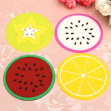 Silicone,Fruit,Shade,Round,Coasters,Skidproof,Table,Decoration