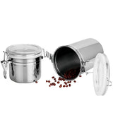 Durable,Stainless,Steel,Canister,Airtight,Sealed,Canister,Spice,Storage,Container,Snack