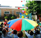 Child,Outdoor,Rainbow,Umbrella,Parachute,Kindergarten,Umbrella,Rally