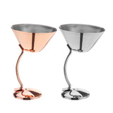 Durable,150ml,Stainless,Steel,Martini,Glass,Goblets,Party,Banquet