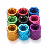 Suleve,M3AS15,50Pcs,Knurled,Standoff,Aluminum,Alloy,Anodized,Spacer,MultiColor