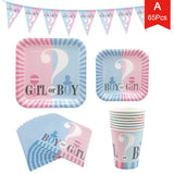 Gender,Reveal,Party,Supplies,Shower,Decorations,Disposable,Tablewear,Plates,Napkins