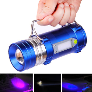 XANES,450LM,Color,Range,Zoomable,Rechargeable,Fishing,Flashlight,Charger