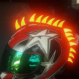 Blades,Mohawk,Warhawk,Spikes,Reflective,Sticker,Decals,Rubber,Helmet,Motorcycle