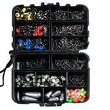 ZANLURE,177pcs,Fishing,Accessories,Hooks,Swivels,Sinker,Stoppers,Sequins,Fishing