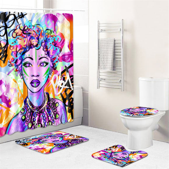 Waterproof,Fashion,Funny,Pattern,Shower,Curtain,Toilet,Cover