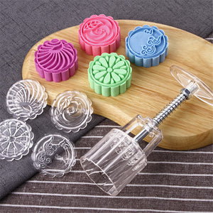 Stamps,Mould,Transparent,Round,Mooncake,Festival,Baking,Accessories