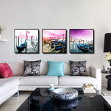 Miico,Painted,Three,Combination,Decorative,Paintings,Shipside,Decoration