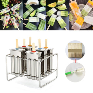 Stainless,Steel,Popsicle,Mould,Lolly,Cream,Stick,Holder,Molds