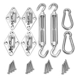 Stainless,Steel,Outdoor,Shade,Canopy,Fixing,Fittings,Hardware,Accessory,Tools