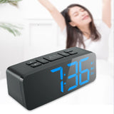 Digital,Alarm,Clock,Adjustable,Bedside,Clock,Snooze,Clock