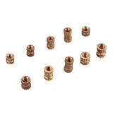 Suleve,MXBN2,500Pcs,Metric,Threaded,Brass,Knurl,Round,Insert,Assortment