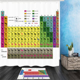 180x180cm,Periodic,Table,Elements,Polyester,Shower,Curtains,Panel,Bathroom,Sheer,Decorations