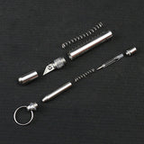 XANES,Stainless,Steel,Keychain,Knife,Point,Telescopic,Gifts