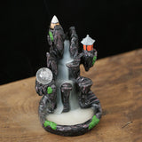 Backflow,Ceramic,Mountain,Waterfall,Smoke,Incense,Burner,Cones,Holder,Censer