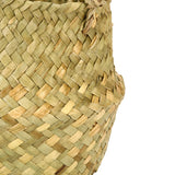 Seagrass,Woven,Storage,Wicker,Basket,Flower,Plants,Straw,Decoration