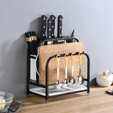 Stainless,Steel,Kitchen,Storage,Holder,Shelf,Cutting,Board,Tableware,Holder