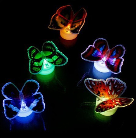 Flashing,Butterfly,Night,Light,Colors,Changing,Decorative,Lights,Stickers,Decor