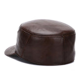 Three,Winter,Leather,Military,Cadet,Casual,Solid