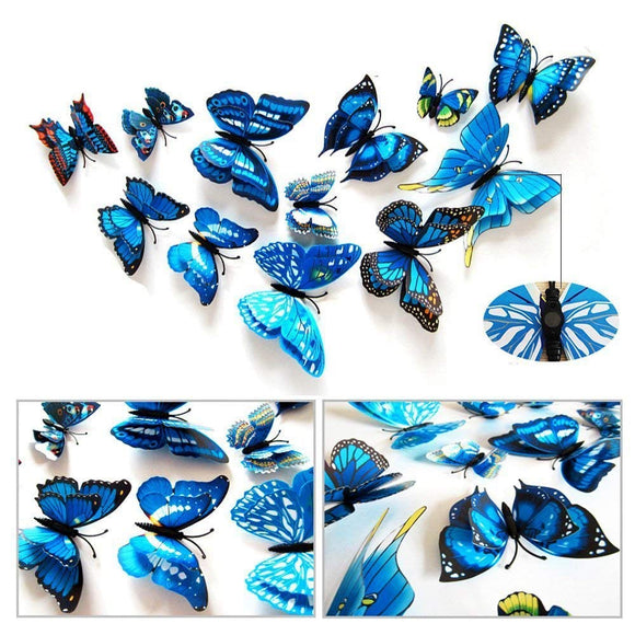 Butterfly,Magnetic,Removable,Stickers,Stickers,Decal,Decor,Decal