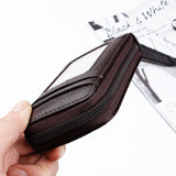 IPRee,Holder,Zipper,Leather,Wallet,Travel,Portable,Credit,Storage