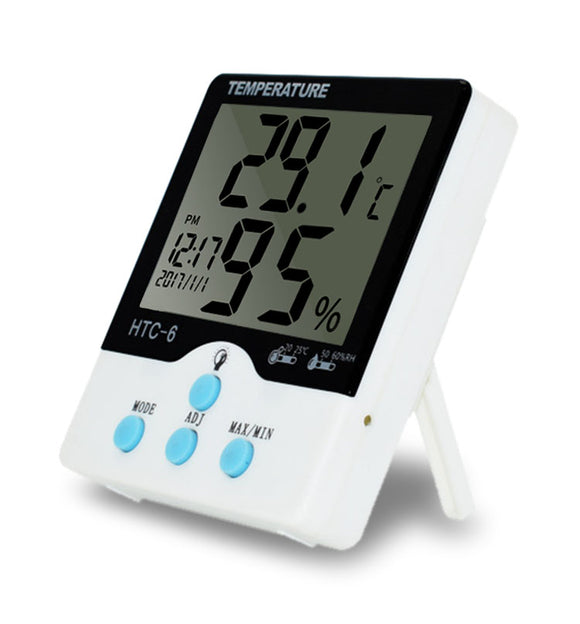 Loskii,Digital,Accuracy,Hygrometer,Thermometer,Alarm,Clock,Large,Screen,Backli