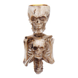 Resin,Craft,Statues,Skull,Candlestick,Creative,Figurines,Sculpture,Decorations