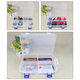 Grids,Transparent,Storage,Double,Latch,Compartments,Parts,Container,Assortment,Organizer