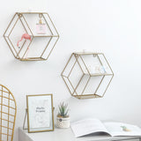 Geometric,Metal,Storage,Shelf,Display,Organization,Decor