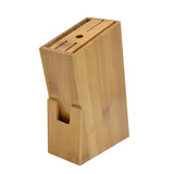 Bamboo,Cutter,Holder,Block,Scissor,Storage,Wooden,Kitchen,Organizer,Tools