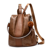 Women,Girls,School,Leather,Backpack,Outdoor,Travel,Handbag,Portable,Shoulder