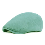 Washed,Cotton,Stripe,Beret,Outdoor,Sport,Adjustable,Visor,Forward