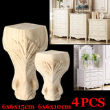 European,Solid,Carving,Furniture,Unpainted,Chair,Cabinet,Feets