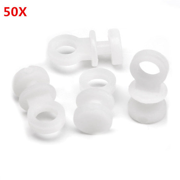 50Pcs,Plastic,Curtain,Track,Rollers,Glider,Carriers,Slide,Wheels,Hooks