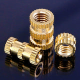 Suleve,MXBN6,370Pcs,Female,Thread,Knurled,Brass,Threaded,Insert,Embedment,Assortment,Printing