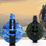 580ML,Silicone,Folding,Sport,Camouflage,Water,Bottle,Outdoor,Hiking,Cycling,Kettle,Compass