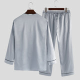 Men's,Women,Loose,Silky,Satin,Pajamas,Sleeve,Pants,Sleepwear