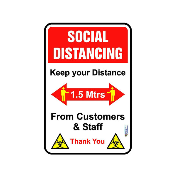 Social,Distancing,Floor,Sticker,Warming,Adhesive,Safety