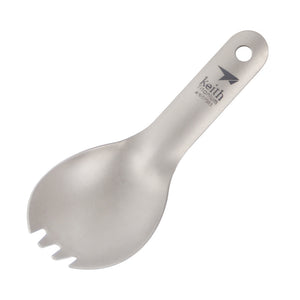 Keith,Ti5312,Titanium,Short,Handle,Ultralight,Spork,Spoon,Outdoor,Camping,Picnic,Children,Tableware