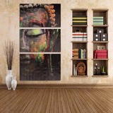 40x60cm,Buddha,Statues,Triple,Frameless,Canvas,Prints,Painting,Decoration