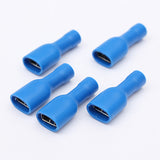 50Pcs,Red&Blue,6.3mm,Female,Insulated,Spade,Crimp,Connector,Terminal